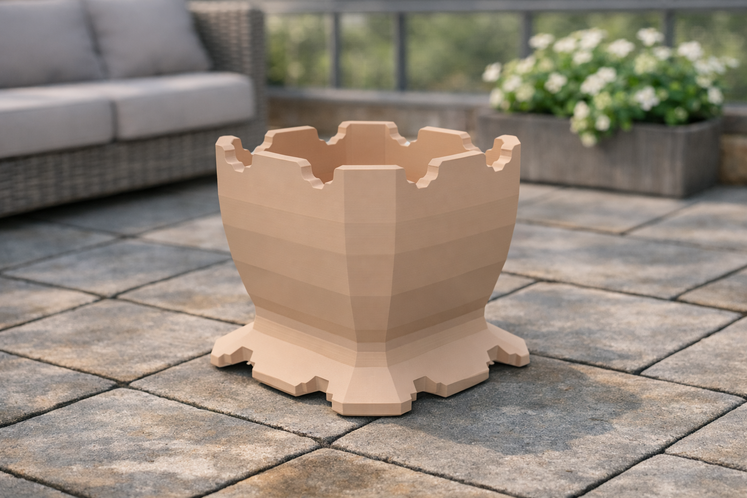 Tan plant stand print project